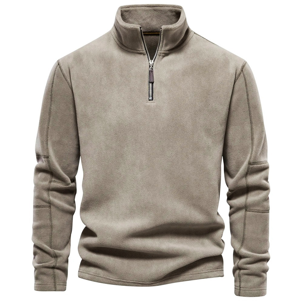 Nordcrest Sweat Polaire Homme Demi-Zip – Pull Chaud en Fleece Épais pour l’Hiver