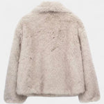 Laurence - Manteau oversize en peluche allure affirmée