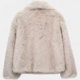 Laurence - Manteau oversize en peluche allure affirmée