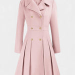 Aurélie - Manteau trapèze à double boutonnage