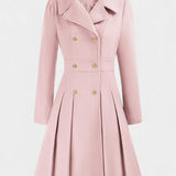Aurélie - Manteau trapèze à double boutonnage