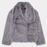 Laurence - Manteau oversize en peluche allure affirmée