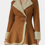 Agathe - Manteau cintré évasé à boutons