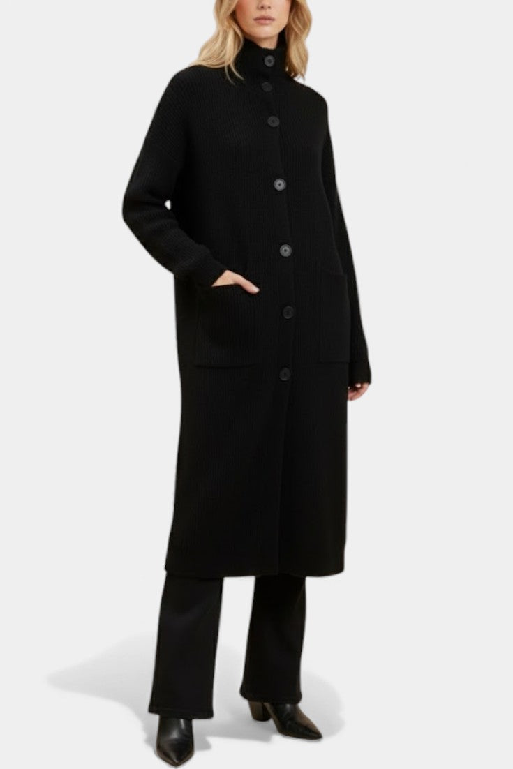 Amélie - Manteau long à col roulé