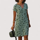 Jeanne™ | Robe à décolleté en V avec imprimé