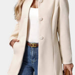 Pierrette - Manteau à col haut coupe ajustée