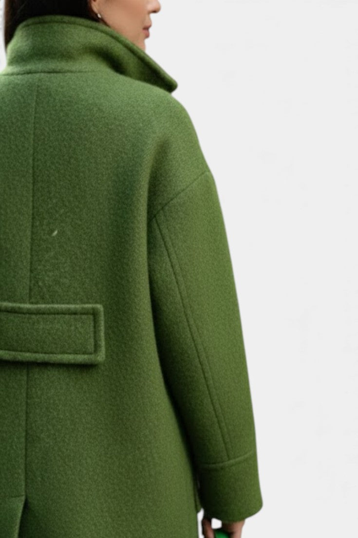Cornélie - Manteau long oversize à double boutonnage