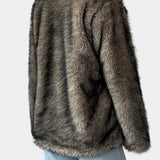 Noëlle - Manteau en peluche allure affirmée