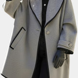 Maud - Manteau à grand col allure affirmée