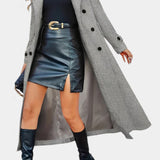 Philippine - Manteau long à double boutonnage et revers