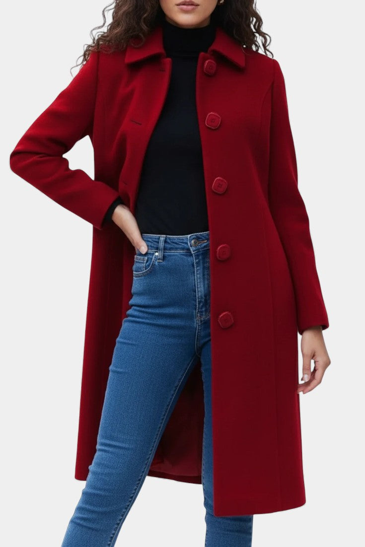 Cosette - Manteau long d'hiver coupe ajustée