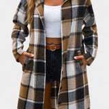 Odile - Veste à carreaux à capuche