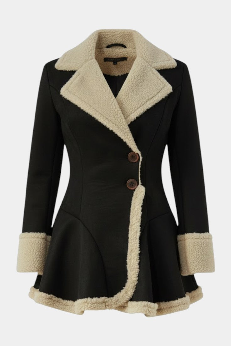 Agathe - Manteau cintré évasé à boutons