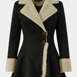 Agathe - Manteau cintré évasé à boutons