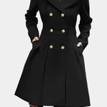 Aurélie - Manteau trapèze à double boutonnage