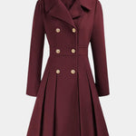 Aurélie - Manteau trapèze à double boutonnage