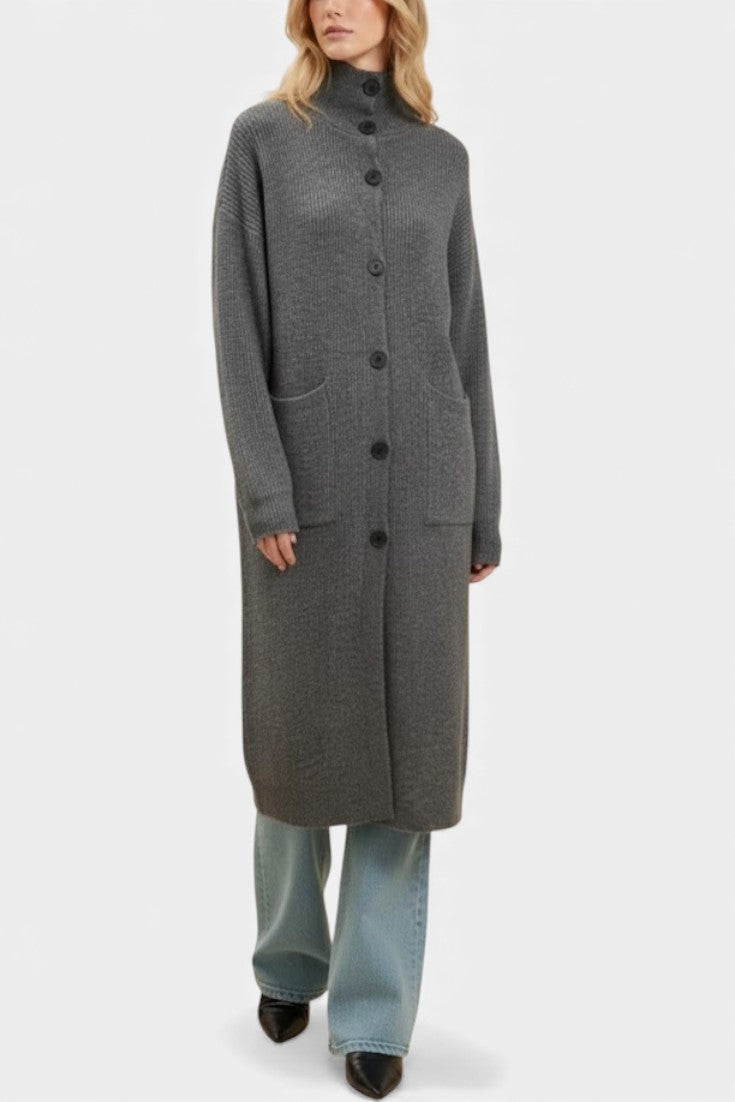 Amélie - Manteau long à col roulé