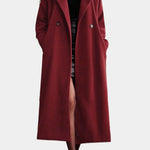 Éléonore - Manteau long portefeuille à ceinture