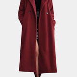 Éléonore - Manteau long portefeuille à ceinture