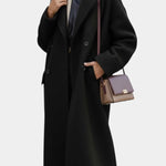 Cornélie - Manteau long oversize à double boutonnage
