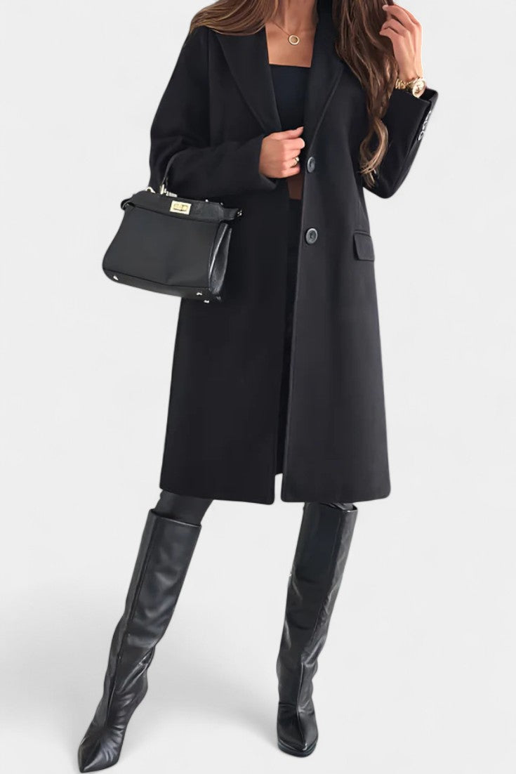 Vivienne - Manteau mi-long coupe ajustée