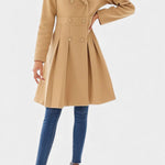 Aurélie - Manteau trapèze à double boutonnage