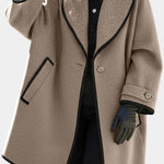 Maud - Manteau à grand col allure affirmée