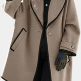 Maud - Manteau à grand col allure affirmée