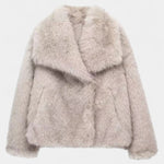 Laurence - Manteau oversize en peluche allure affirmée