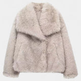 Laurence - Manteau oversize en peluche allure affirmée