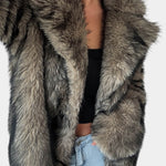 Noëlle - Manteau en peluche allure affirmée