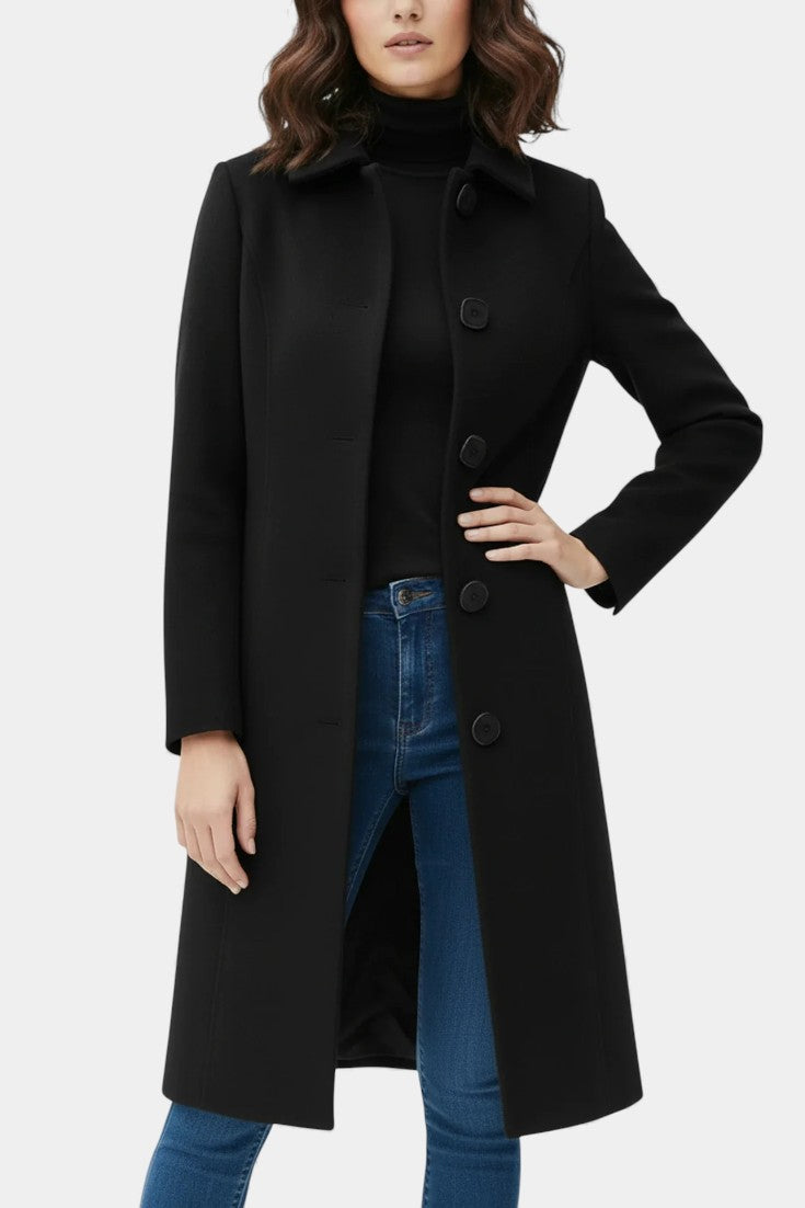 Cosette - Manteau long d'hiver coupe ajustée