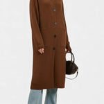 Amélie - Manteau long à col roulé