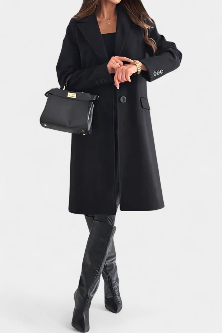 Vivienne - Manteau mi-long coupe ajustée