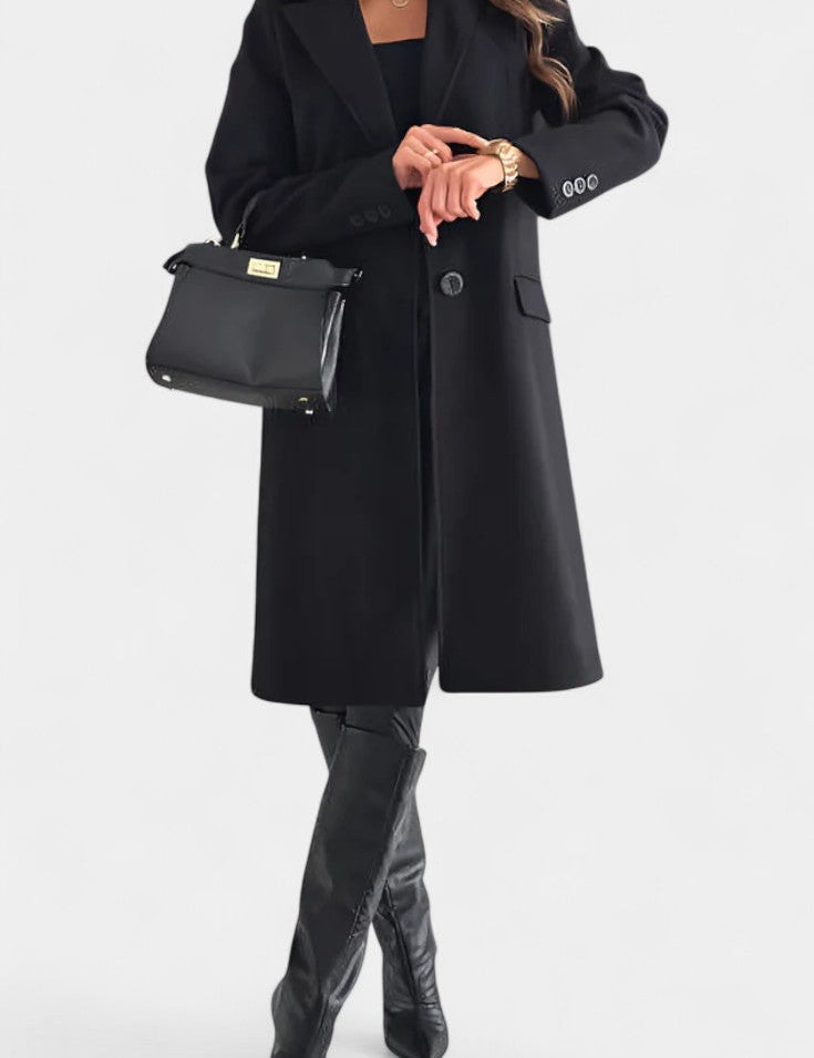 Vivienne - Manteau mi-long coupe ajustée