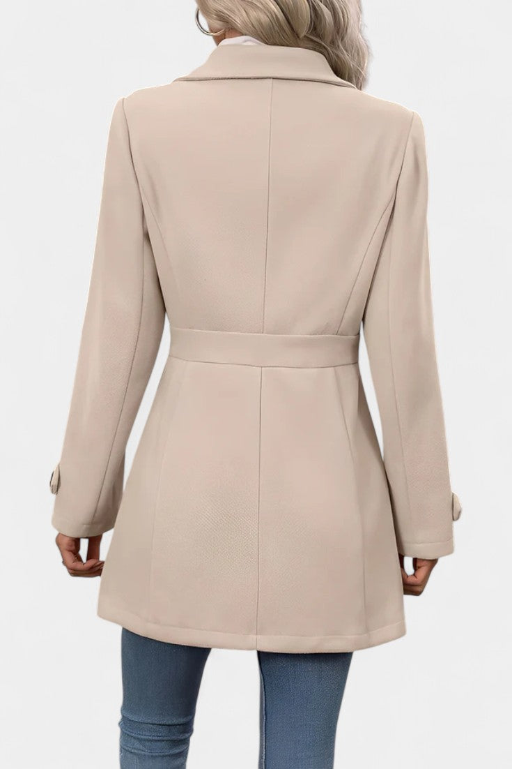 Renée - Manteau à ceinture coupe ajustée