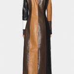 Nathalie - Manteau long à empiècements