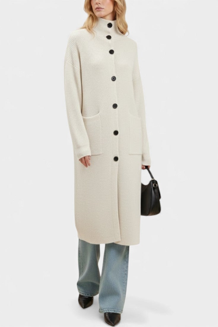 Amélie - Manteau long à col roulé
