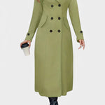 Philippine - Manteau long à double boutonnage et revers