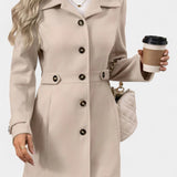Renée - Manteau à ceinture coupe ajustée