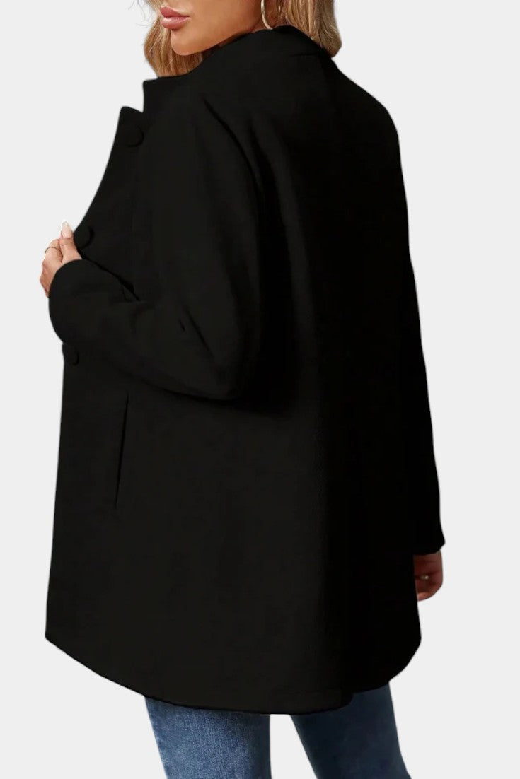 Pierrette - Manteau à col haut coupe ajustée