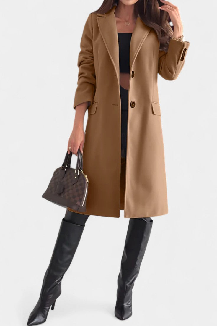 Vivienne - Manteau mi-long coupe ajustée