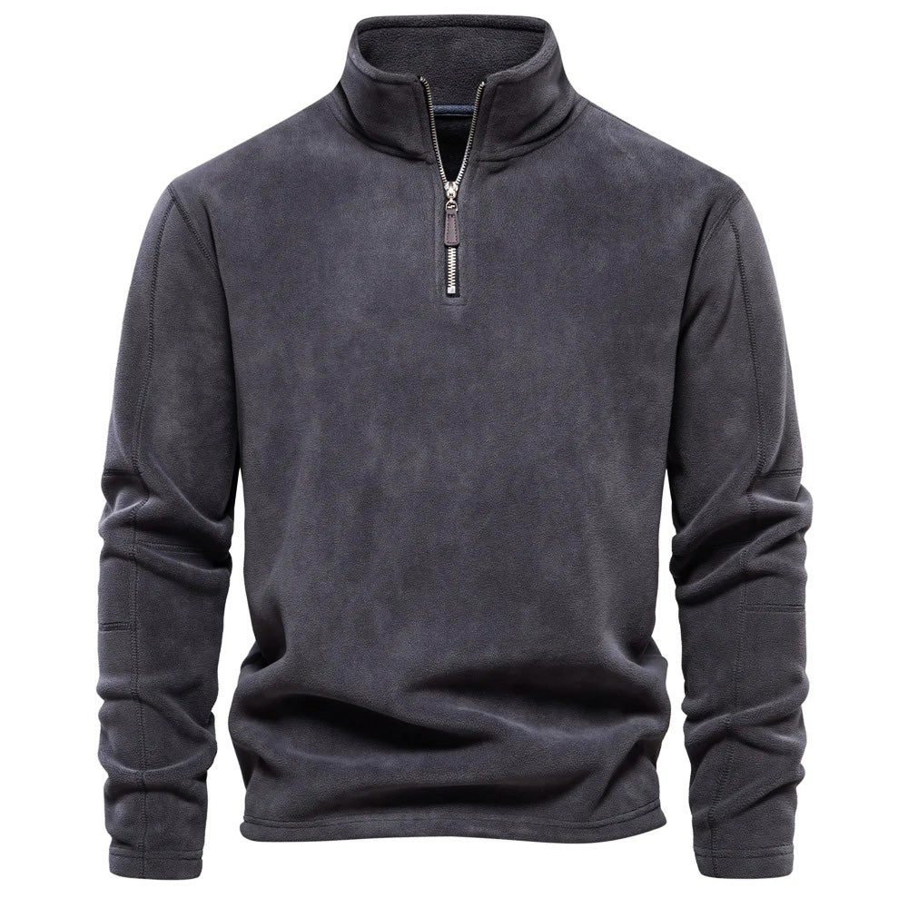 Nordcrest Sweat Polaire Homme Demi-Zip – Pull Chaud en Fleece Épais pour l’Hiver