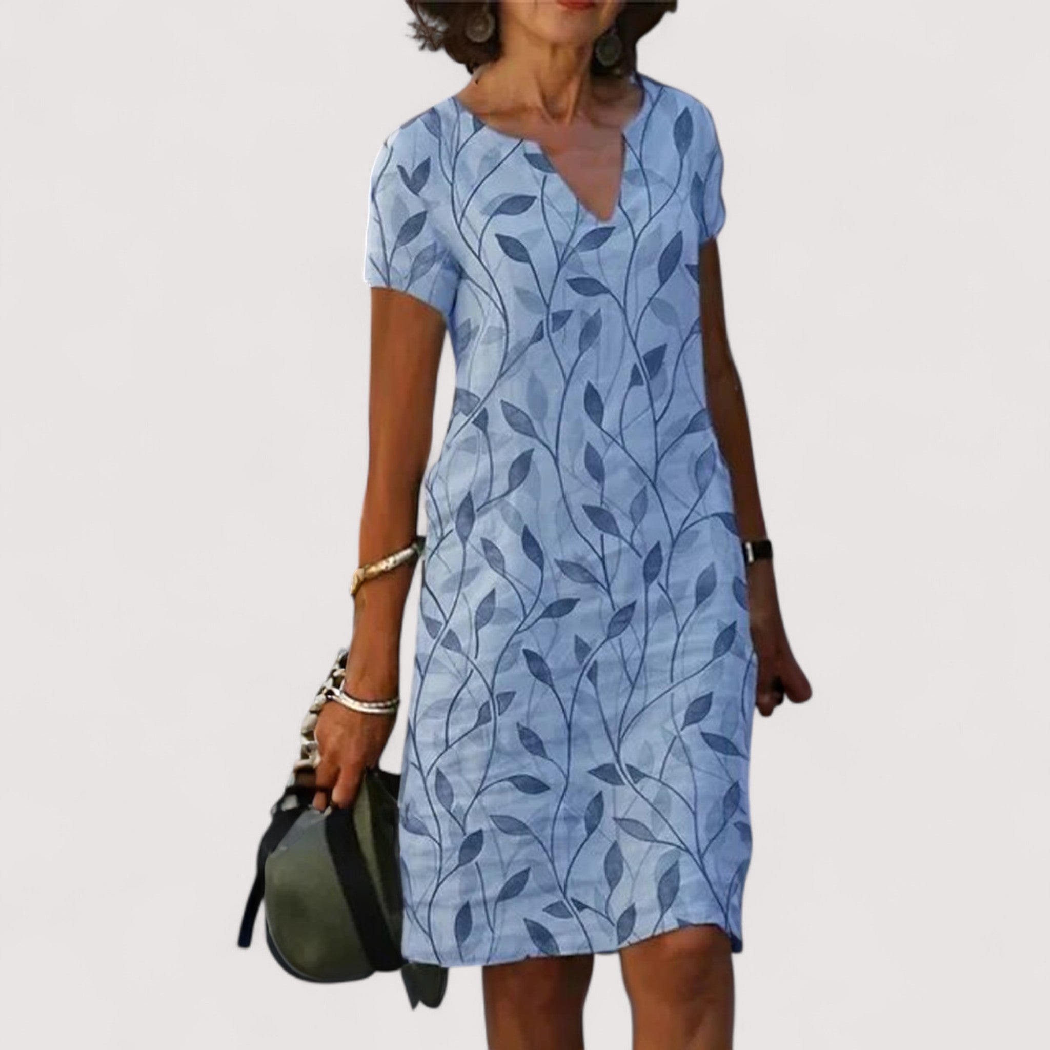 Jeanne™ | Robe à décolleté en V avec imprimé