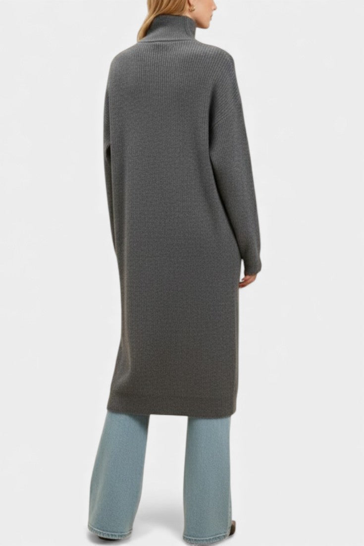 Amélie - Manteau long à col roulé