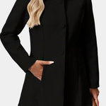 Pierrette - Manteau à col haut coupe ajustée