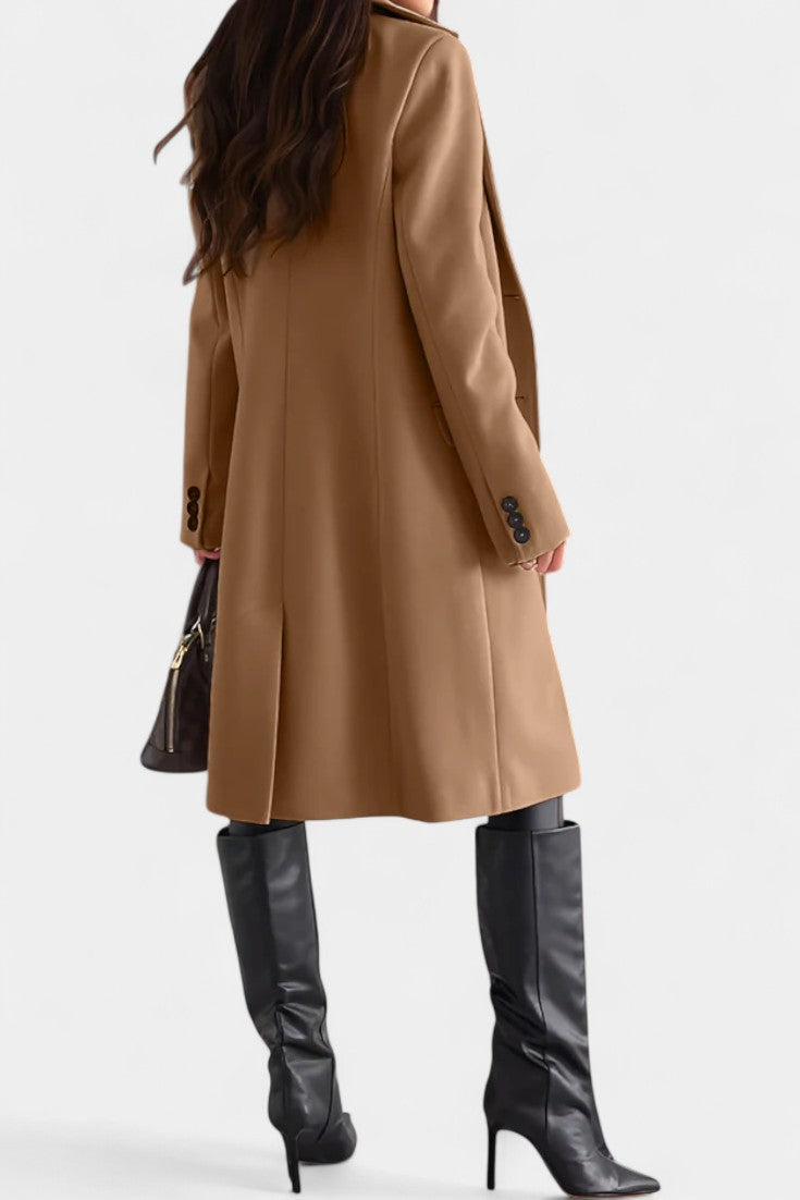 Vivienne - Manteau mi-long coupe ajustée