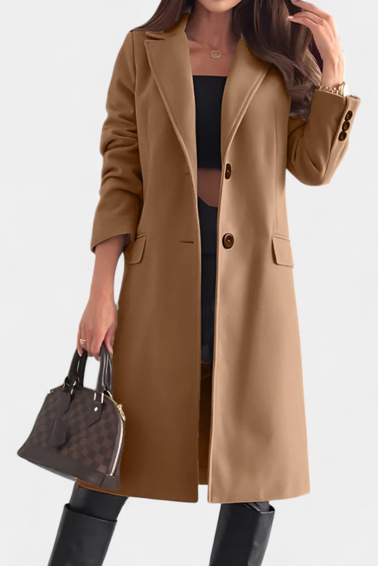 Vivienne - Manteau mi-long coupe ajustée