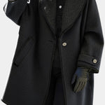 Maud - Manteau à grand col allure affirmée