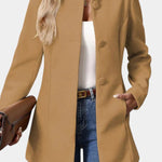 Pierrette - Manteau à col haut coupe ajustée